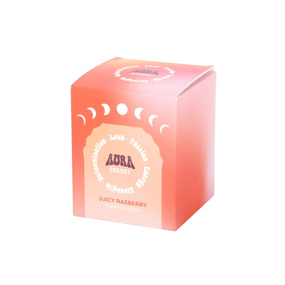 Aura Energy Juicy Raspberry Iridescent Candle