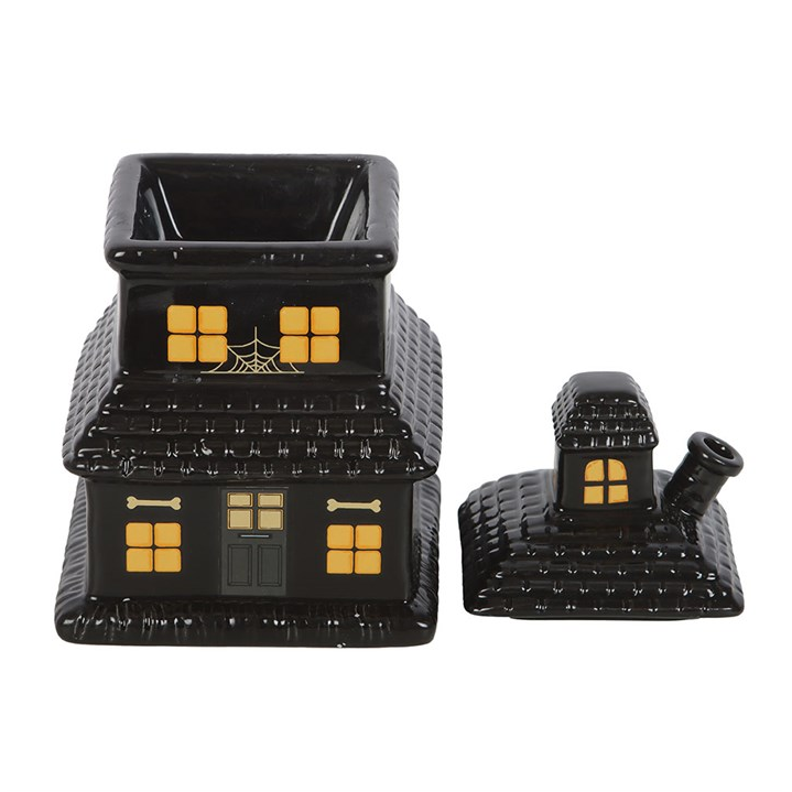 Spooky Street Haunted House Oil Burner