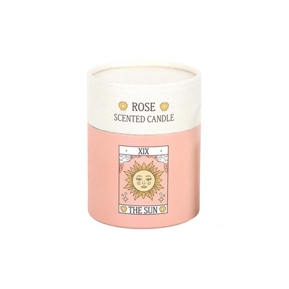 The Sun Vintage Tarot Rose Candle