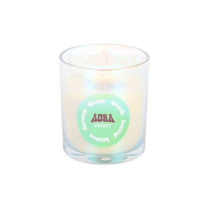 Aura Energy Lotus Mint Tea Iridescent Candle