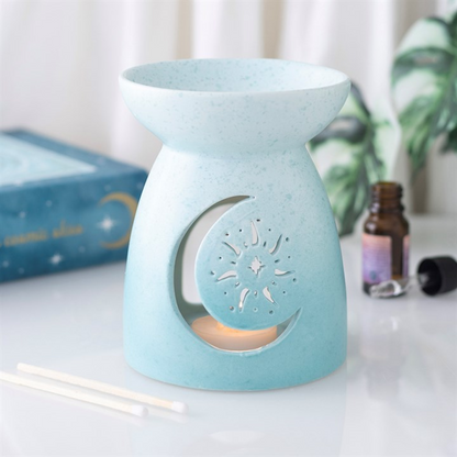 Pastel Skies Moon Cut Out Oil Burner