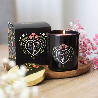 Midnight Bloom Black French Tulip Candle