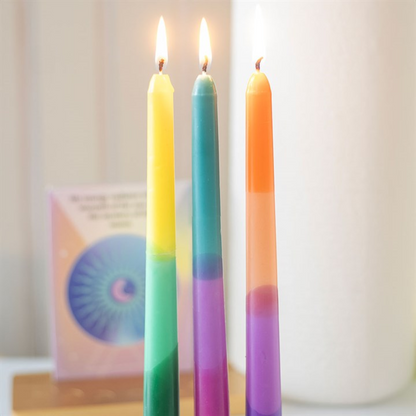 Dipped Aura Energy Taper Candles (Set of 3)