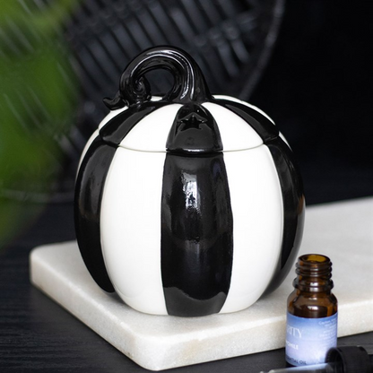 The Striped Spell Pumpkin Oil Burner