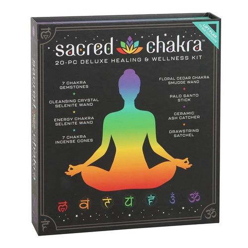 Sacred Chakra Crystal & Smudge Set