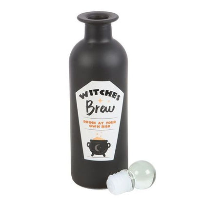 Witches Brew Decorative Glass Bottle
