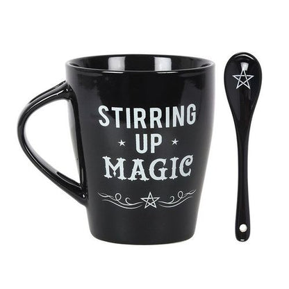 Stirring Up Magic Mug With Spoon