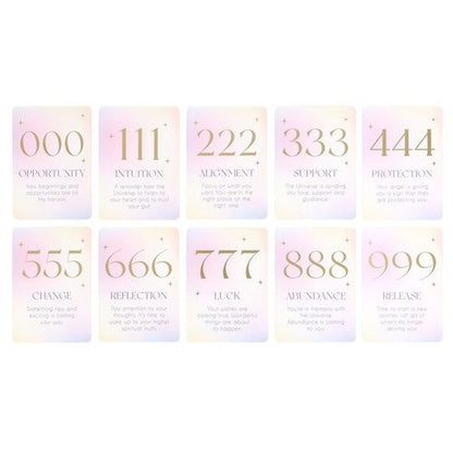 Angel Number Affirmation Cards (With Stand)