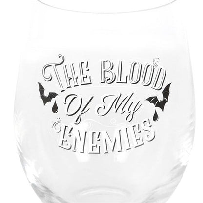 The Blood Of My Enemies Stemless Glass
