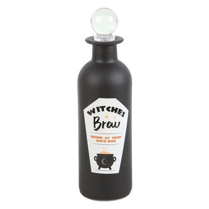 Witches Brew Decorative Glass Bottle