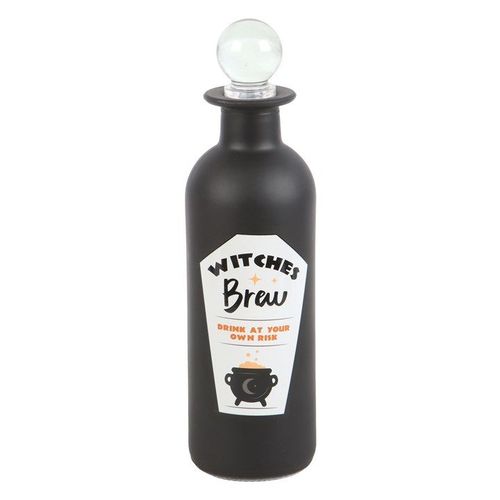 Witches Brew Decorative Glass Bottle