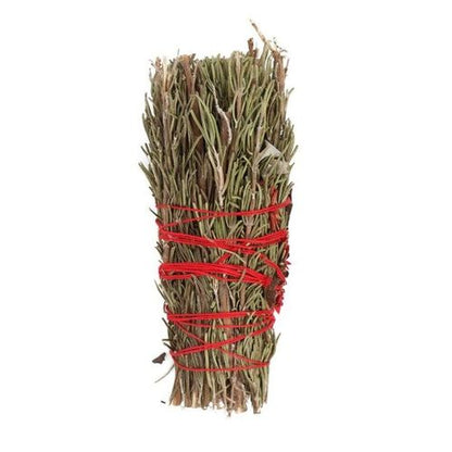 6in Ritual Wand - Rosemary, Yerba Santa Sage & Red Flowers