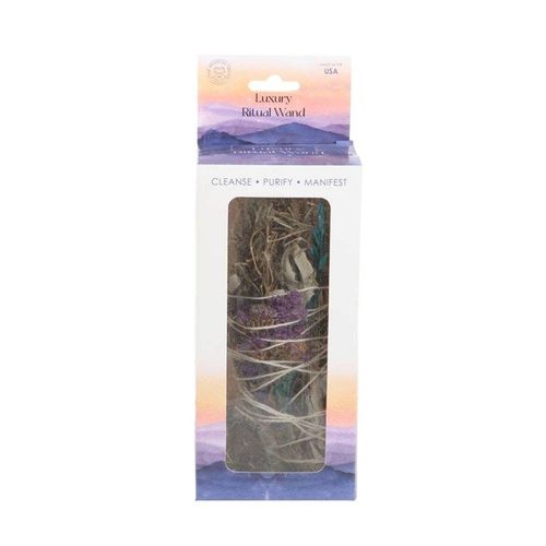 6in Ritual Wand - Rosemary, Sage & Aventurine