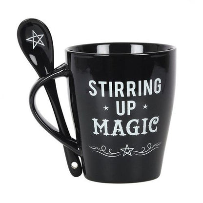 Stirring Up Magic Mug With Spoon